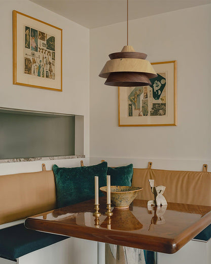 Karwe Wood Pendant Light - Loonglight