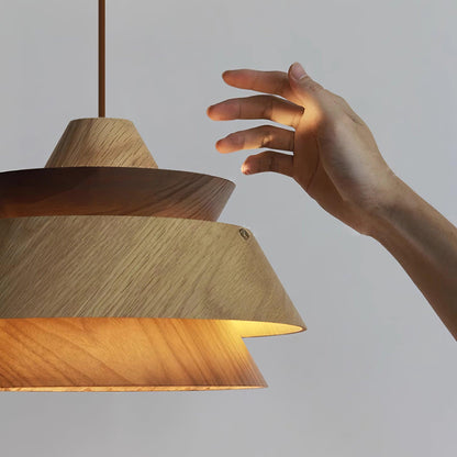 Karwe Wood Pendant Light - Loonglight