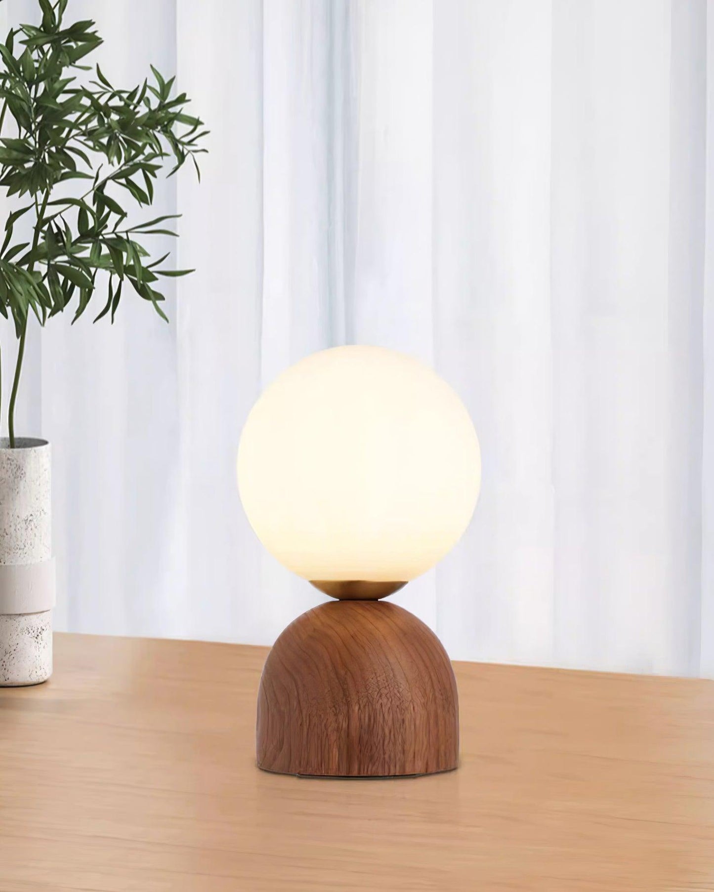 Wood Knuckle Table Lamp - Loonglight