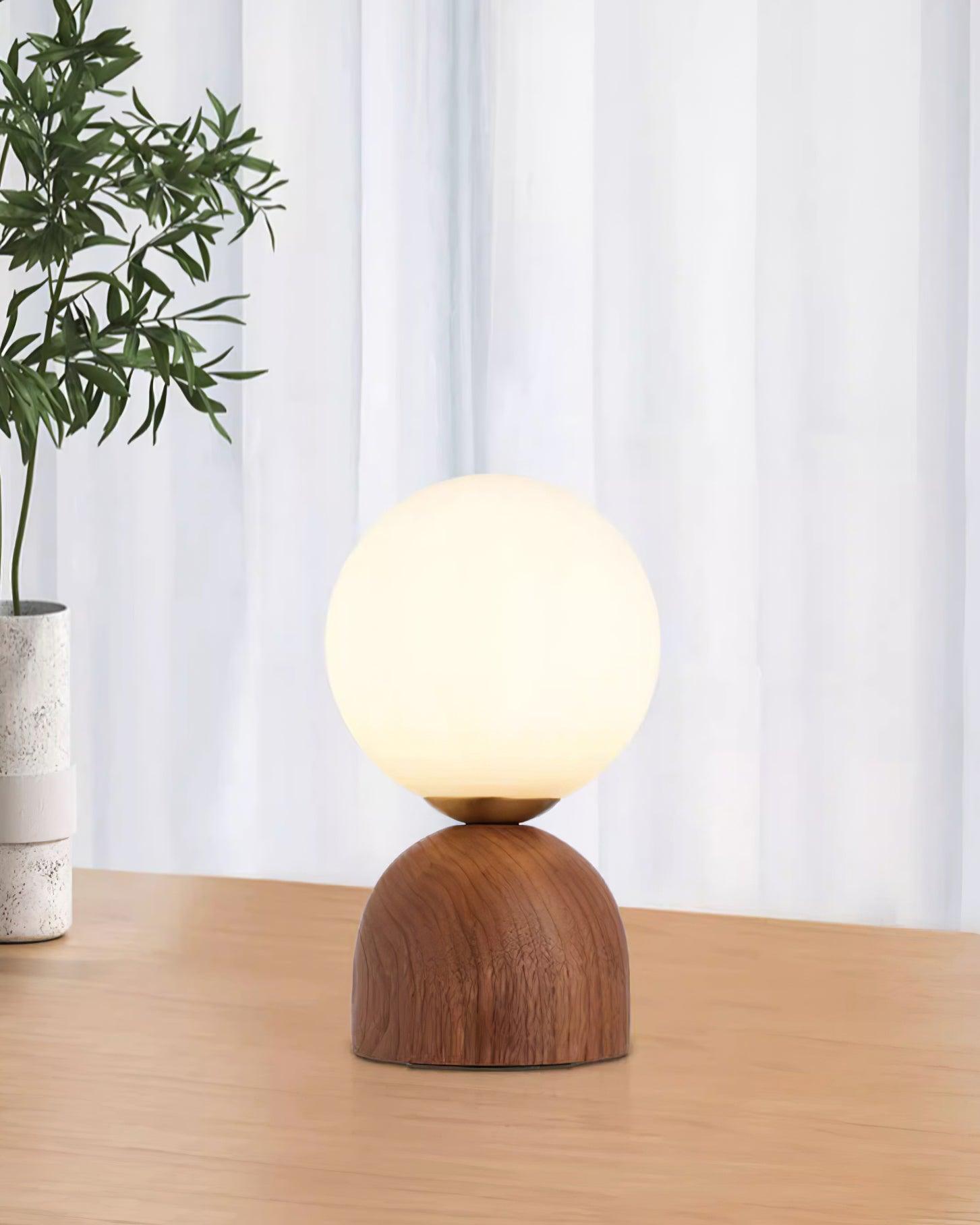 Wood Knuckle Table Lamp - Loonglight