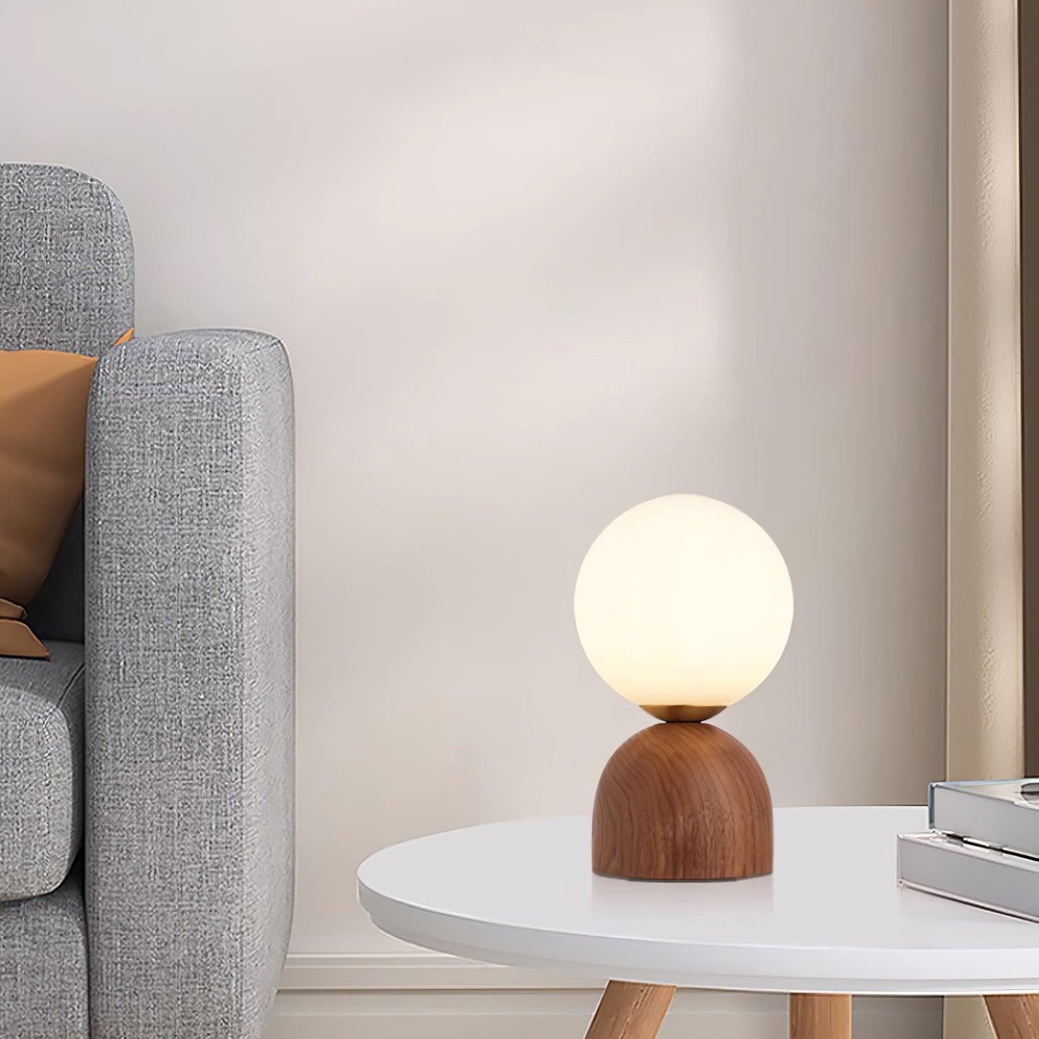 Wood Knuckle Table Lamp - Loonglight