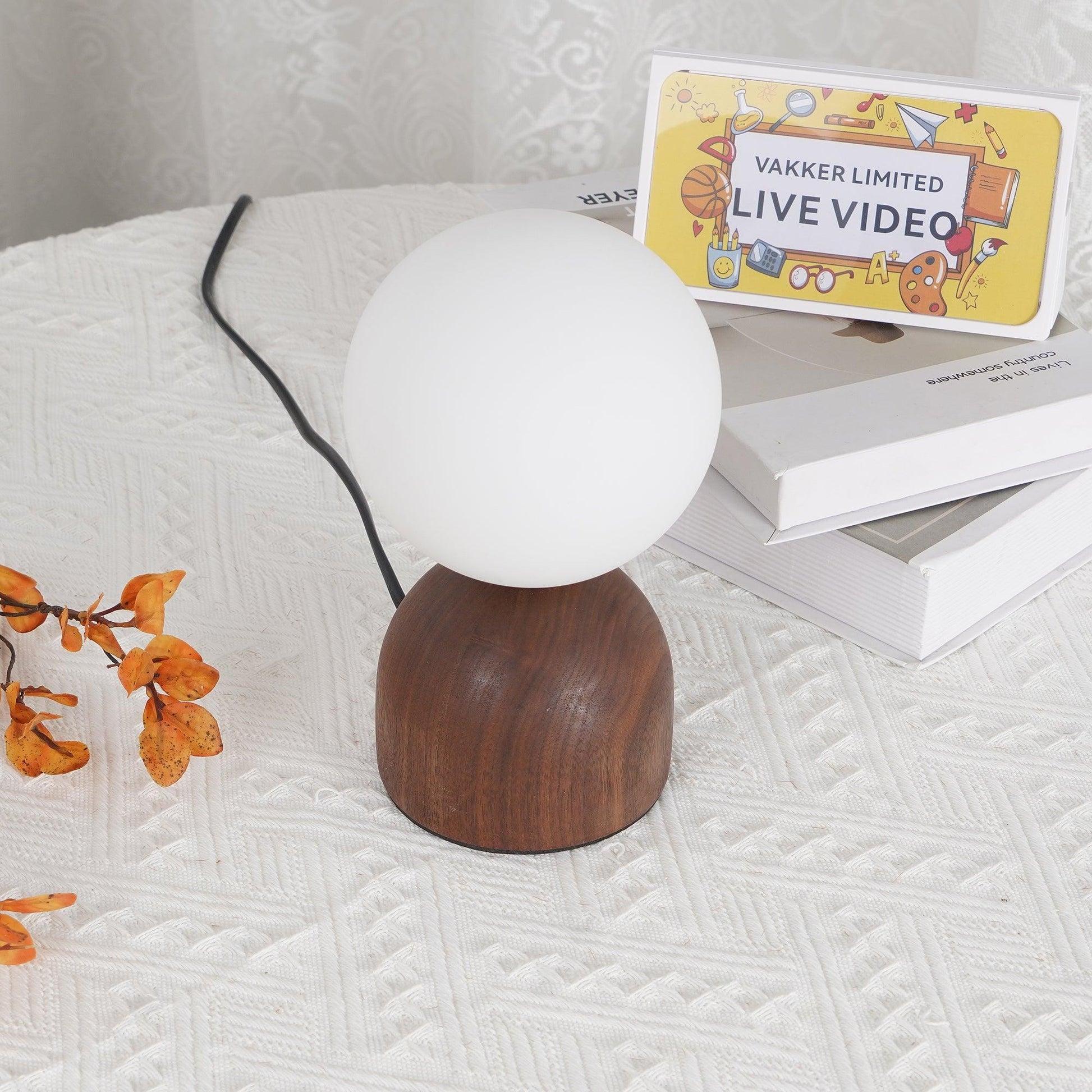 Wood Knuckle Table Lamp - Loonglight