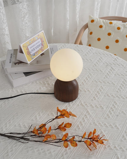 Wood Knuckle Table Lamp - Loonglight