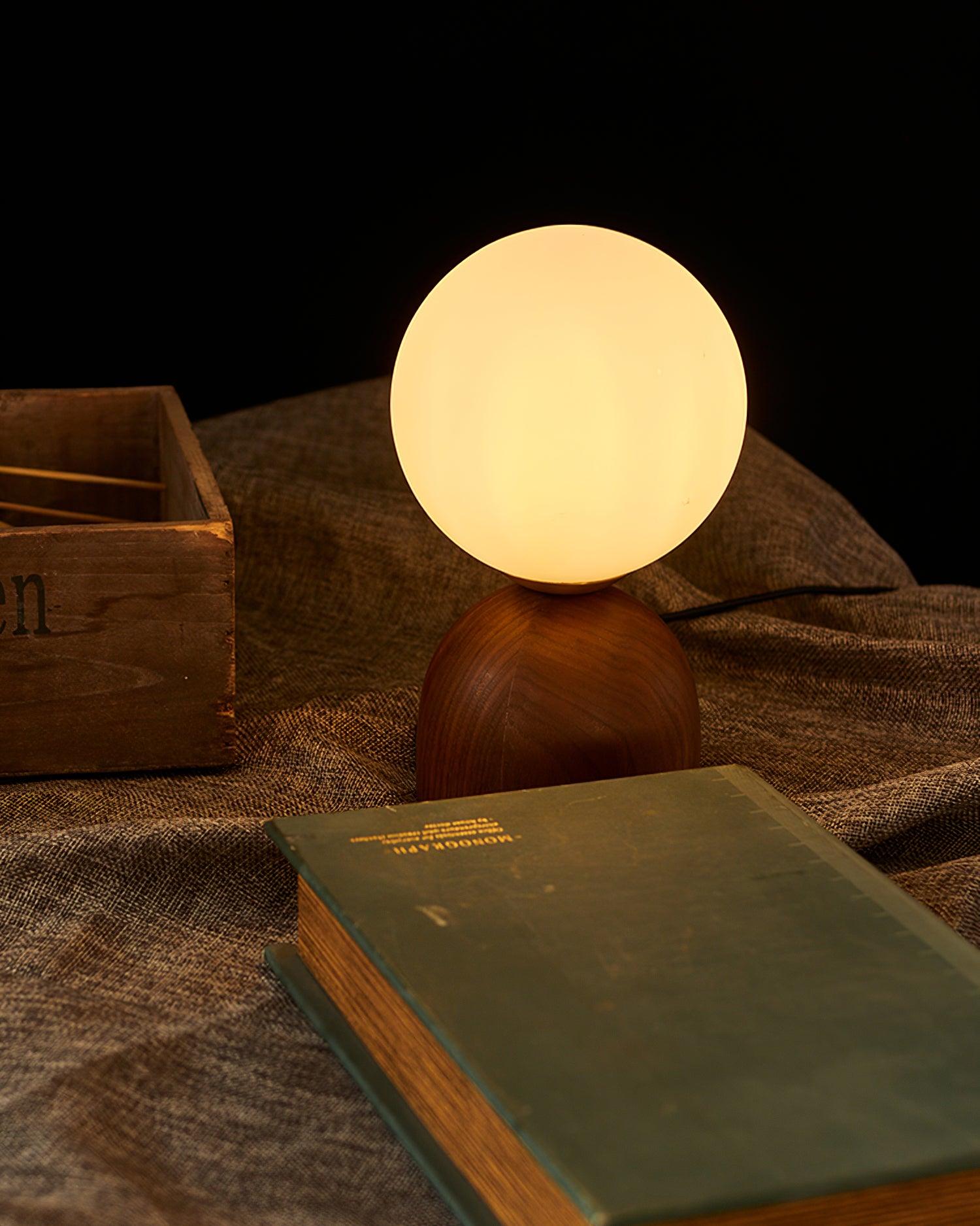 Wood Knuckle Table Lamp - Loonglight