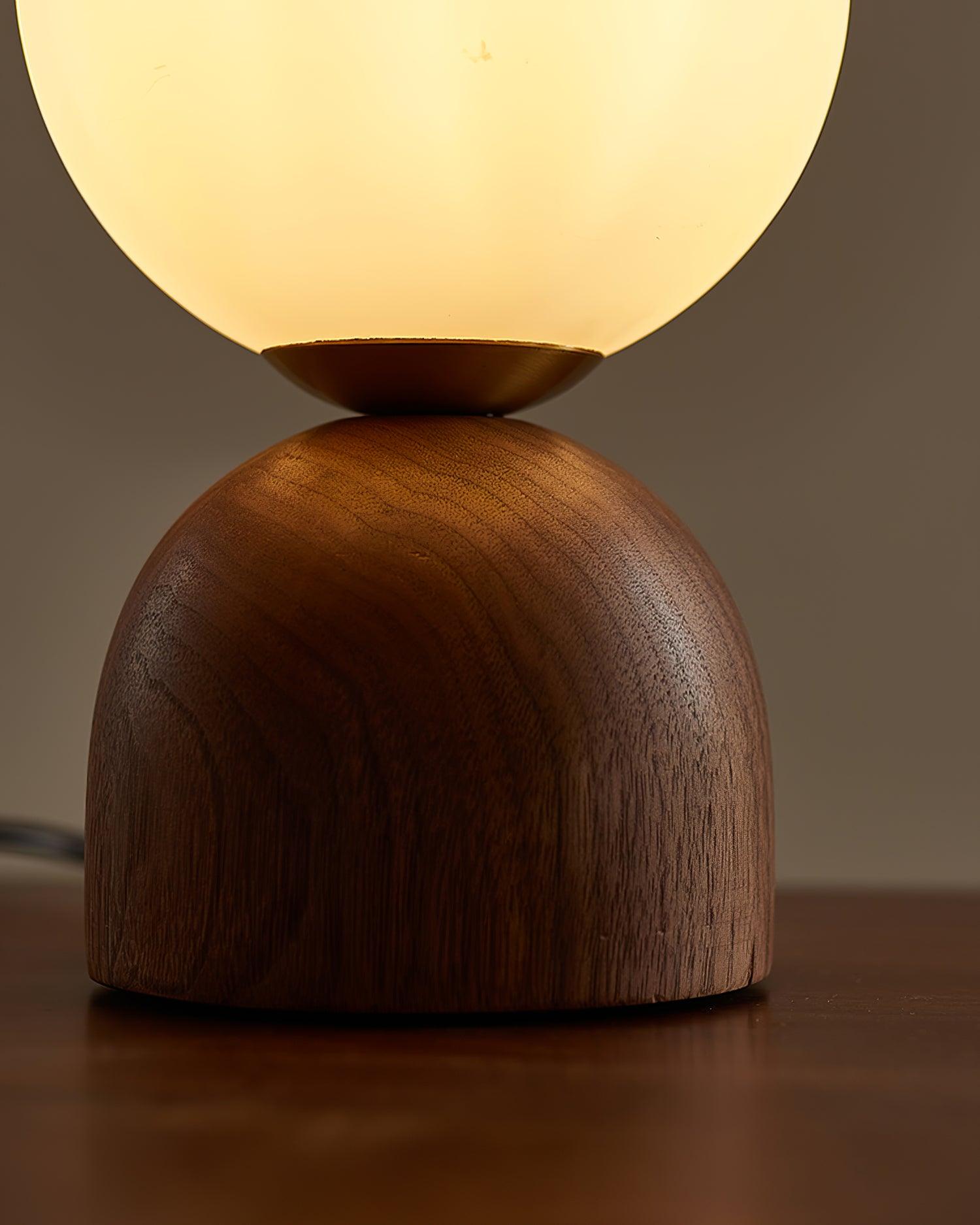 Wood Knuckle Table Lamp - Loonglight