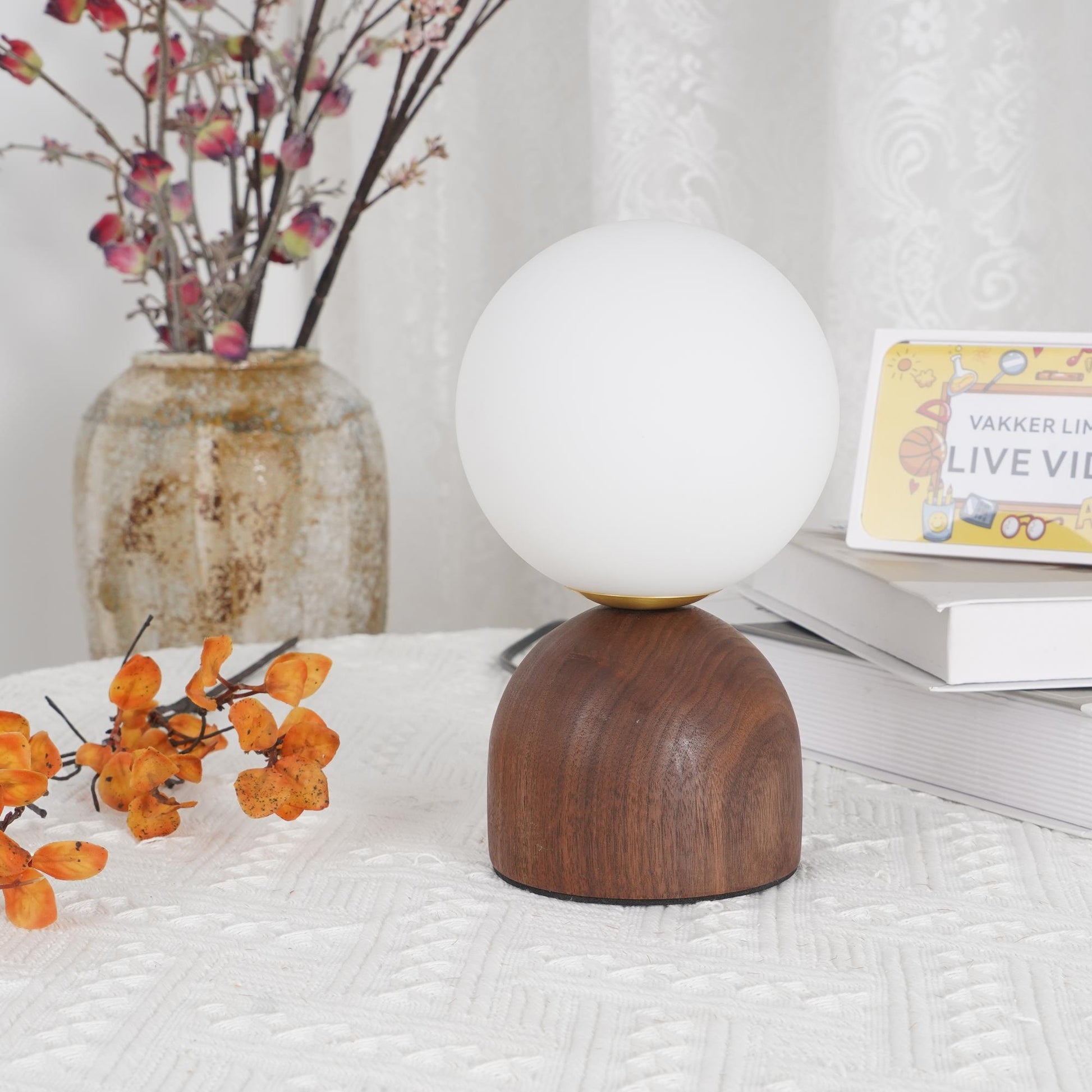 Wood Knuckle Table Lamp - Loonglight