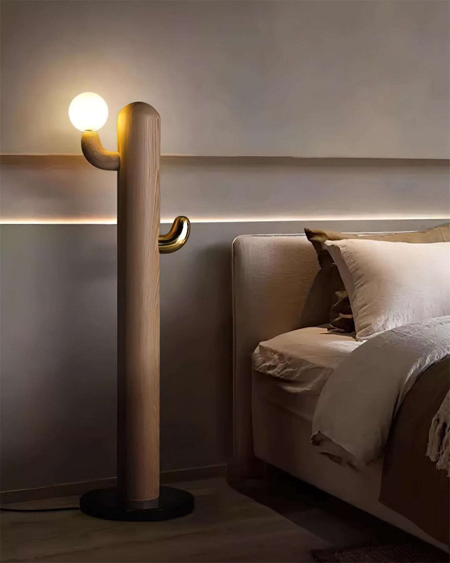 Wooden Cactus Floor Lamp - Loonglight