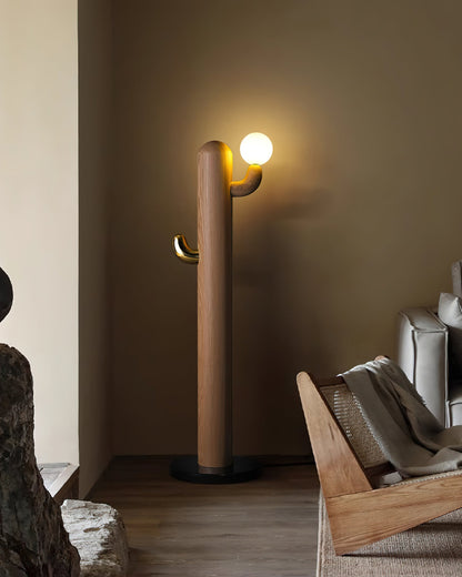 Wooden Cactus Floor Lamp - Loonglight