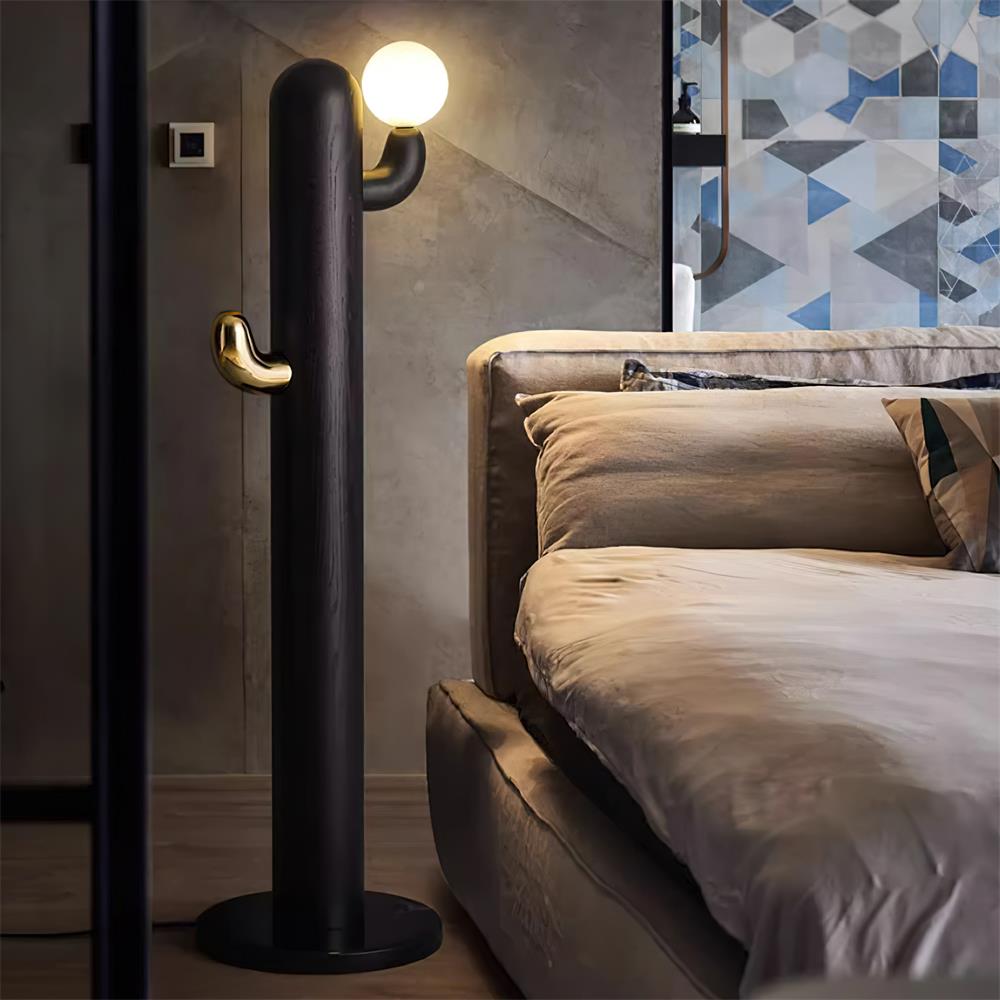 Wooden Cactus Floor Lamp - Loonglight