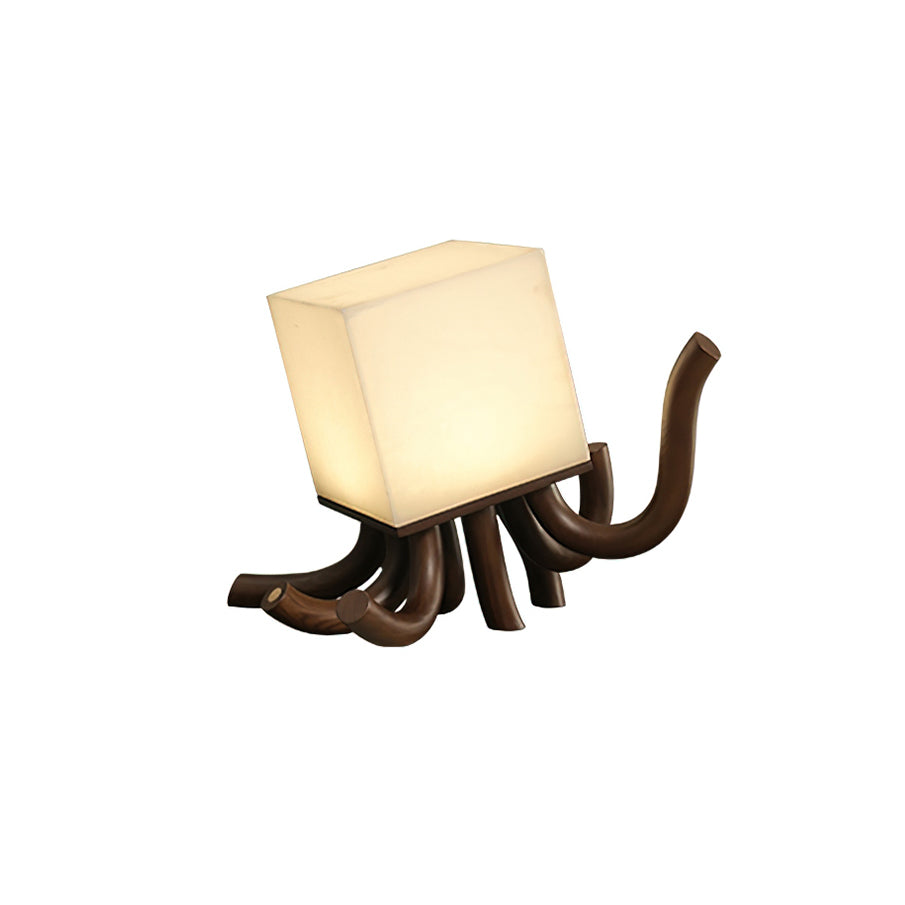 Wooden Octopus Table Lamp - Loonglight