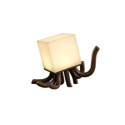 Wooden Octopus Table Lamp - Loonglight