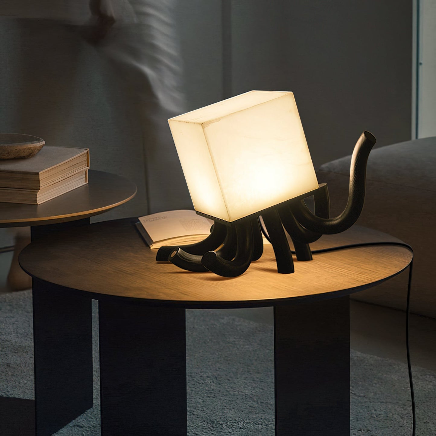 Wooden Octopus Table Lamp - Loonglight