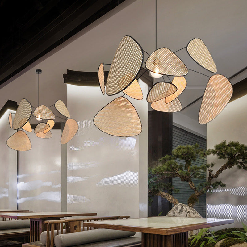Woven Leaf Pendant Light - Loonglight