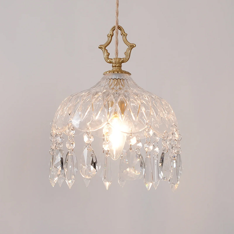 Vintage Crystal Pendant Lamp