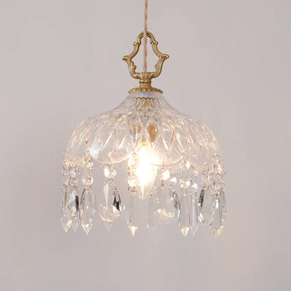 Vintage Crystal Pendant Lamp