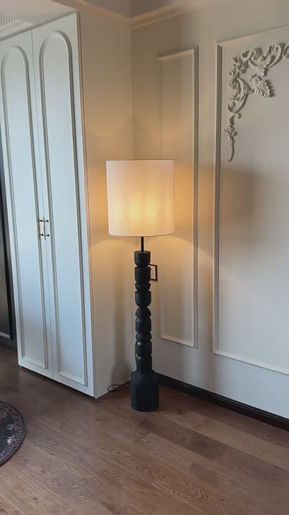 Aisko Wood Floor Lamp