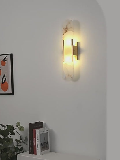 Hedendaagse albasten wandlamp